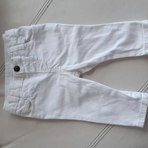 baby B'gosh white denim pants